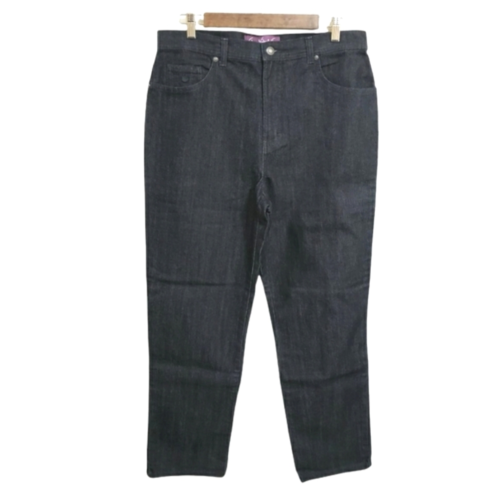 Gloria Vanderbilt Amanda Blue Denim Jeans Dark Wash Women's Size 14